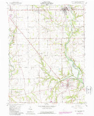 West Alexandria Ohio Historical topographic map, 1:24000 scale, 7.5 X 7.5 Minute, Year 1961