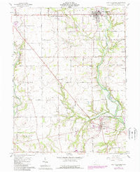 West Alexandria Ohio Historical topographic map, 1:24000 scale, 7.5 X 7.5 Minute, Year 1961