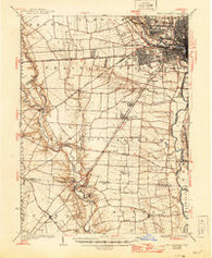 West Columbus Ohio Historical topographic map, 1:62500 scale, 15 X 15 Minute, Year 1925