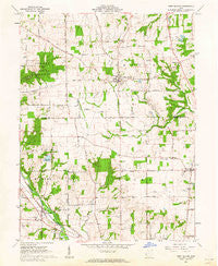 West Elkton Ohio Historical topographic map, 1:24000 scale, 7.5 X 7.5 Minute, Year 1961