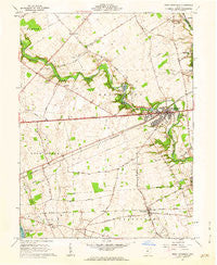 West Jefferson Ohio Historical topographic map, 1:24000 scale, 7.5 X 7.5 Minute, Year 1961