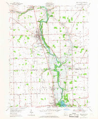 West Milton Ohio Historical topographic map, 1:24000 scale, 7.5 X 7.5 Minute, Year 1955