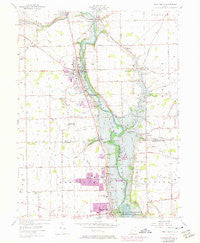 West Milton Ohio Historical topographic map, 1:24000 scale, 7.5 X 7.5 Minute, Year 1955