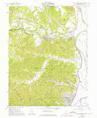 West Portsmouth Ohio Historical topographic map, 1:24000 scale, 7.5 X 7.5 Minute, Year 1961