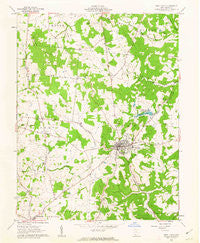 West Union Ohio Historical topographic map, 1:24000 scale, 7.5 X 7.5 Minute, Year 1961