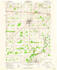 West Unity Ohio Historical topographic map, 1:24000 scale, 7.5 X 7.5 Minute, Year 1961