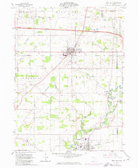 West Unity Ohio Historical topographic map, 1:24000 scale, 7.5 X 7.5 Minute, Year 1961