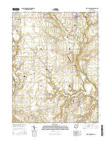 West Alexandria Ohio Current topographic map, 1:24000 scale, 7.5 X 7.5 Minute, Year 2016