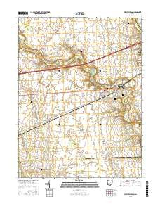 West Jefferson Ohio Current topographic map, 1:24000 scale, 7.5 X 7.5 Minute, Year 2016