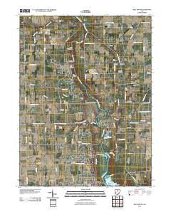 West Milton Ohio Historical topographic map, 1:24000 scale, 7.5 X 7.5 Minute, Year 2010