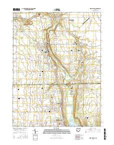 West Milton Ohio Current topographic map, 1:24000 scale, 7.5 X 7.5 Minute, Year 2016