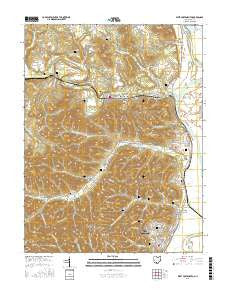 West Portsmouth Ohio Current topographic map, 1:24000 scale, 7.5 X 7.5 Minute, Year 2016