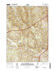 West Richfield Ohio Current topographic map, 1:24000 scale, 7.5 X 7.5 Minute, Year 2016