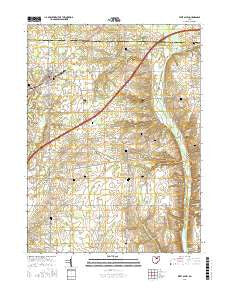 West Salem Ohio Current topographic map, 1:24000 scale, 7.5 X 7.5 Minute, Year 2016