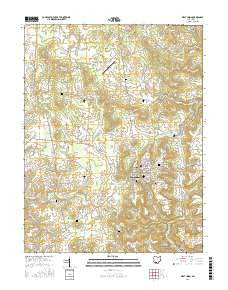 West Union Ohio Current topographic map, 1:24000 scale, 7.5 X 7.5 Minute, Year 2016