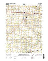 West Unity Ohio Current topographic map, 1:24000 scale, 7.5 X 7.5 Minute, Year 2016