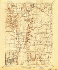 Westerville Ohio Historical topographic map, 1:62500 scale, 15 X 15 Minute, Year 1904