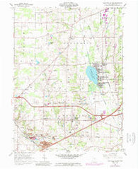 Westfield Center Ohio Historical topographic map, 1:24000 scale, 7.5 X 7.5 Minute, Year 1961