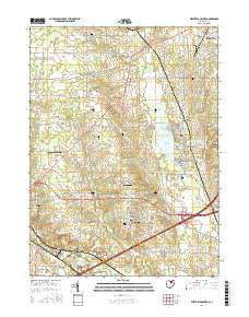 Westfield Center Ohio Current topographic map, 1:24000 scale, 7.5 X 7.5 Minute, Year 2016