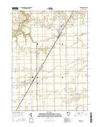 Weston Ohio Current topographic map, 1:24000 scale, 7.5 X 7.5 Minute, Year 2016