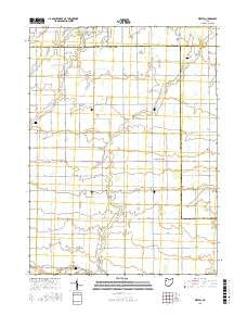 Wetsel Ohio Current topographic map, 1:24000 scale, 7.5 X 7.5 Minute, Year 2016