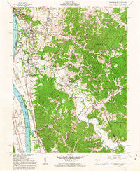 Wheelersburg Ohio Historical topographic map, 1:24000 scale, 7.5 X 7.5 Minute, Year 1961