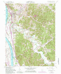Wheelersburg Ohio Historical topographic map, 1:24000 scale, 7.5 X 7.5 Minute, Year 1961