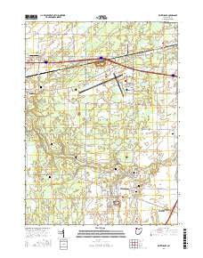 Whitehouse Ohio Current topographic map, 1:24000 scale, 7.5 X 7.5 Minute, Year 2016