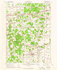 Whitehouse Ohio Historical topographic map, 1:24000 scale, 7.5 X 7.5 Minute, Year 1964