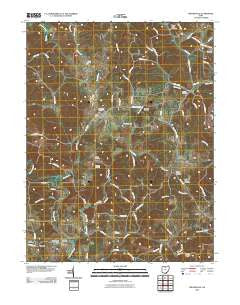 Wilkesville Ohio Historical topographic map, 1:24000 scale, 7.5 X 7.5 Minute, Year 2010