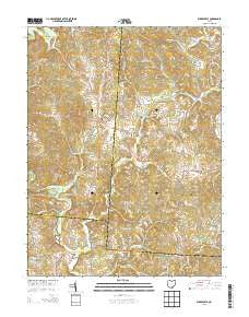 Wilkesville Ohio Historical topographic map, 1:24000 scale, 7.5 X 7.5 Minute, Year 2013