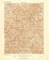Wilkesville Ohio Historical topographic map, 1:62500 scale, 15 X 15 Minute, Year 1905