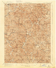 Wilkesville Ohio Historical topographic map, 1:62500 scale, 15 X 15 Minute, Year 1908