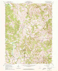 Wilkesville Ohio Historical topographic map, 1:24000 scale, 7.5 X 7.5 Minute, Year 1961