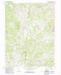Wilkesville Ohio Historical topographic map, 1:24000 scale, 7.5 X 7.5 Minute, Year 1961