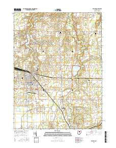 Willard Ohio Current topographic map, 1:24000 scale, 7.5 X 7.5 Minute, Year 2016
