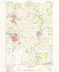 Willard Ohio Historical topographic map, 1:24000 scale, 7.5 X 7.5 Minute, Year 1960