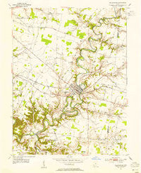 Williamsburg Ohio Historical topographic map, 1:24000 scale, 7.5 X 7.5 Minute, Year 1953