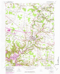 Williamsburg Ohio Historical topographic map, 1:24000 scale, 7.5 X 7.5 Minute, Year 1968