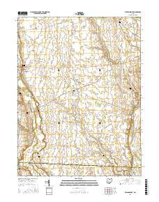 Williamsport Ohio Current topographic map, 1:24000 scale, 7.5 X 7.5 Minute, Year 2016