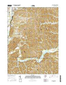 Wills Creek Ohio Current topographic map, 1:24000 scale, 7.5 X 7.5 Minute, Year 2016