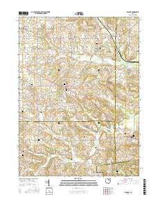 Wilmot Ohio Current topographic map, 1:24000 scale, 7.5 X 7.5 Minute, Year 2016