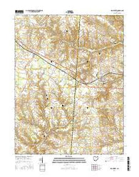 Winchester Ohio Current topographic map, 1:24000 scale, 7.5 X 7.5 Minute, Year 2016