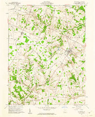 Winchester Ohio Historical topographic map, 1:24000 scale, 7.5 X 7.5 Minute, Year 1961