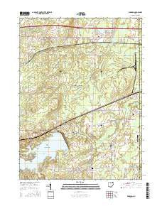 Windham Ohio Current topographic map, 1:24000 scale, 7.5 X 7.5 Minute, Year 2016