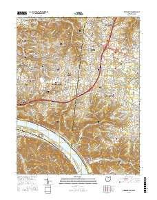Withamsville Ohio Current topographic map, 1:24000 scale, 7.5 X 7.5 Minute, Year 2016