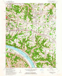 Withamsville Ohio Historical topographic map, 1:24000 scale, 7.5 X 7.5 Minute, Year 1961