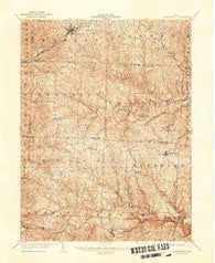 Woodsfield Ohio Historical topographic map, 1:62500 scale, 15 X 15 Minute, Year 1905