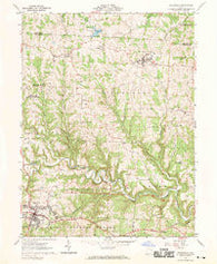 Woodsfield Ohio Historical topographic map, 1:24000 scale, 7.5 X 7.5 Minute, Year 1961
