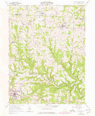 Woodsfield Ohio Historical topographic map, 1:24000 scale, 7.5 X 7.5 Minute, Year 1961